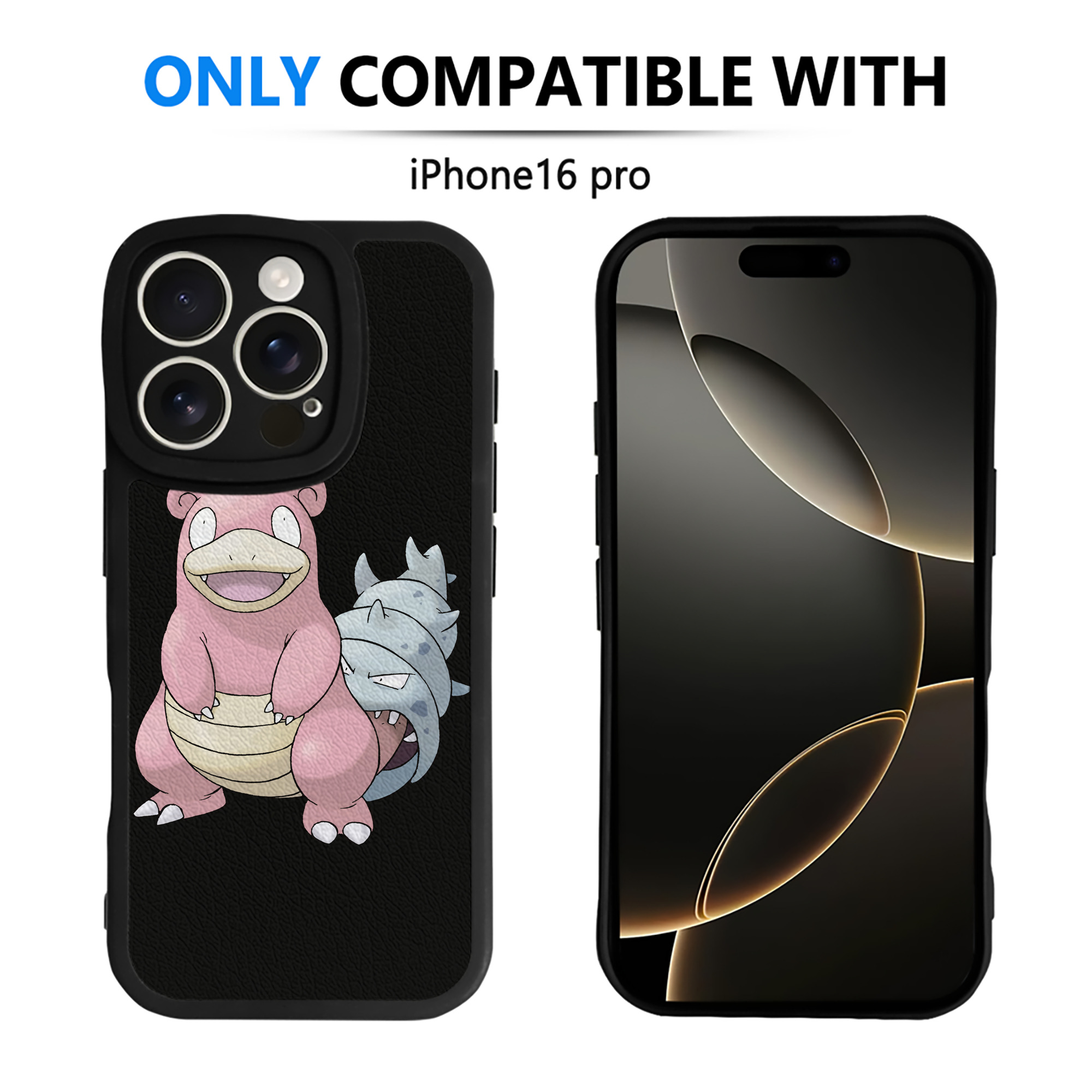 （画像用） ポケットモンスター Pokémon 【iPhone 16シリーズ対応】シリコンスマホケース（レザー調） 材質：シリコン